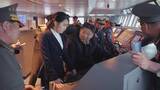 「北朝鮮 金正恩総書記 新型駆逐艦の試験航海を視察　「海軍が核戦争の抑止力の一翼に」」の画像1