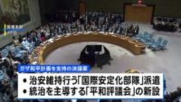 イスラム組織ハマス 安保理採択のガザ和平計画を拒否　自治政府は歓迎の意向