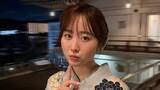 「【 本田望結 】大柄花模様の浴衣姿で「びわ湖大花火大会」へ　見返りショットや艶やかな佇まいに絶賛の声」の画像1