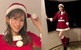 「【 中川安奈 】　人生初　サンタコスプレを披露　「幸せなクリスマスになりますように」」の画像1