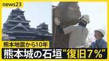 「「未来に向かってつなぐ」熊本地震から10年…被災した熊本城の復旧完了は「2052年度」技術の伝承どうする？【news23】」の画像1