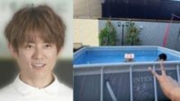 【 杉浦太陽 】5月中旬に早くも『自宅プール開き』を報告　今年初の真夏日に「組み立てるのに汗だく」