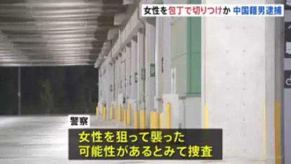 女性を中華包丁で複数回切りつけか 中国籍の男(34)を逮捕　狙って襲った可能性も　千葉市