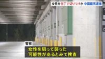 女性を中華包丁で複数回切りつけか 中国籍の男(34)を逮捕　狙って襲った可能性も　千葉市