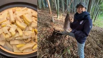 【 木村多江 】「たけのこづくし」「自然の恵み」掘ったたけのこで手料理三昧　フォロワー反応「癒やしの多江さま」「お腹空いてきました」