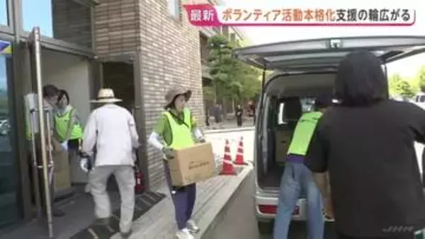 「早く笑顔に」全国からボランティア集結 倒壊家屋の片付け申請すでに100件超　熊本39℃予想の危険な暑さ【熊本地震から9日目】