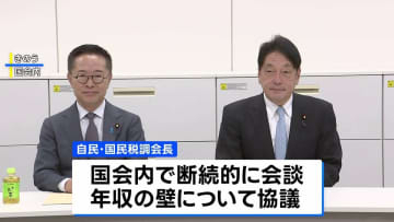 「年収の壁」の引き上げ　自民・国民民主 きょう改めて協議へ