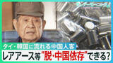 「中国・春節連休　日本の観光地に“異変”　タイ・韓国に流れる中国人客　中国産レアアース供給「3分の1」の工場も…　経済の“脱・中国依存”道筋は？【サンデーモーニング】」の画像1