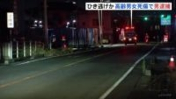 道路横断の高齢男女2人が軽トラックにはねられる　1人死亡　51歳男を逮捕　静岡・富士市
