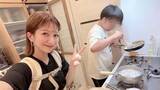 「【 辻希美 】次男と仲良くクッキング「ソラは料理男子です」　寝不足で作った “愛情たっぷり弁当” も公開」の画像1