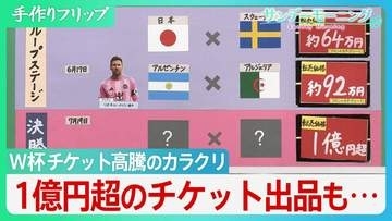 W杯　チケット高騰のカラクリ「ダイナミック・プライシング」導入　1億円超のチケット出品も「サッカーで世界を一つに」というFIFA理念は…【サンデーモーニング】