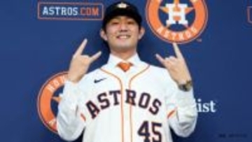 アストロズ・今井達也が入団会見、愛称に「ラーメン達也」提案され笑顔　WBCは「今のところ出る予定ない」