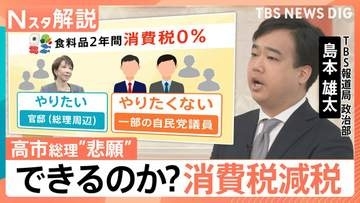 高市総理「悲願」の消費減税に党内から「愚策」の声、表面化する自民党議員の本音【Nスタ解説】