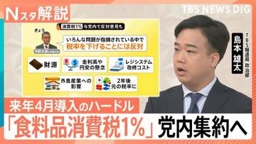 【ついに決断】高市総理「食料品消費税1％」党内集約を指示、消費減税3つのハードル 来年4月スタートできる？【Nスタ解説】