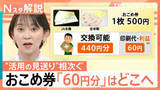 「1枚500円なのに交換は440円分…農水大臣が「おこめ券」にこだわる理由、百貨店商品券との違い【Nスタ解説】」の画像1