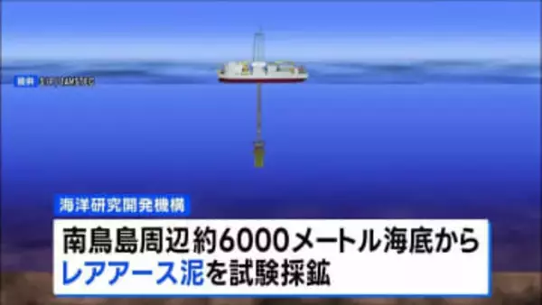 世界初 海底6000mから「レアアース泥」採鉱へ　南鳥島周辺で来月試掘開始