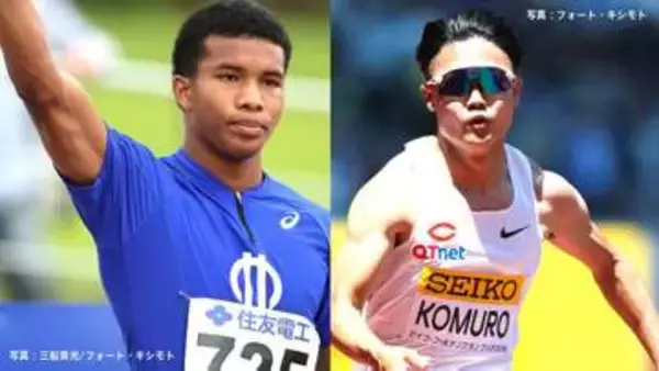 男子110mH 古賀ジェレミー 大雨の中、13秒57で初優勝「これから4連覇を狙う」男子100m 小室歩久斗は10秒35で2位【陸上・日本インカレ】