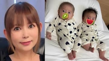 【 中川翔子 】　双子「お兄ちゃん6270g　弟くん5405g」と成長報告　インスタ「55万人突破」でフォロワーへ感謝