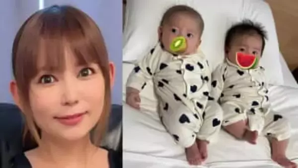 【 中川翔子 】　双子「お兄ちゃん6270g　弟くん5405g」と成長報告　インスタ「55万人突破」でフォロワーへ感謝