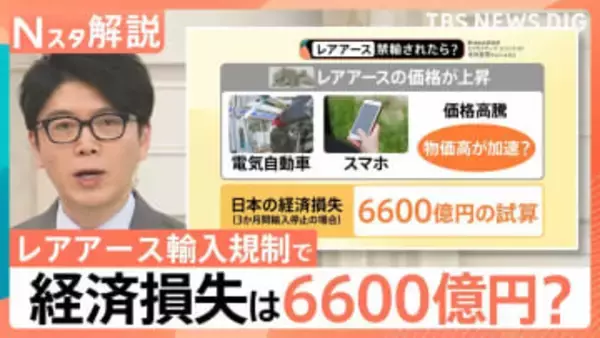 経済損失6600億円試算も 中国“レアアース輸出規制”したら…？専門家が指摘する「中国への跳ね返り」【Nスタ解説】