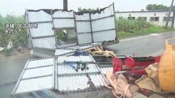 台風9号で長時間暴風に…沖縄県内各地で被害が相次ぐ　先島諸島を中心に一時最大2万7000戸あまりが停電　空の便は11日だけで300便あまりが欠航