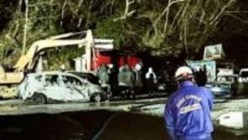 埼玉・ときがわ町の車の解体をする会社で火事　車数十台が焼けたほか火が近隣の山林にも燃え移る