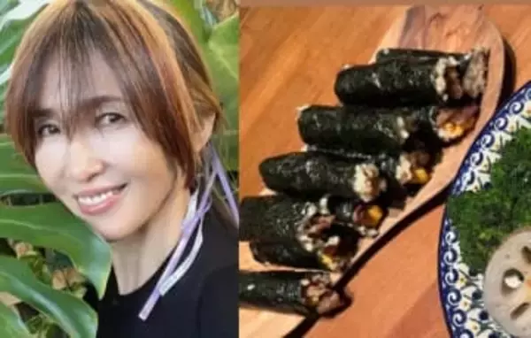 【 工藤静香 】　節分に自家製の　「ミニサイズ恵方巻」を披露　「時間がなかったので、シンプル～笑」