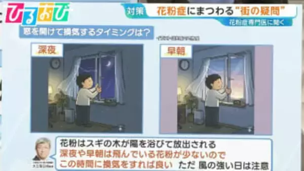 かゆみ・鼻水 どこからが「花粉症」？夜なら窓を開けてOK？花粉症専門医が答える“街のギモン”【ひるおび】