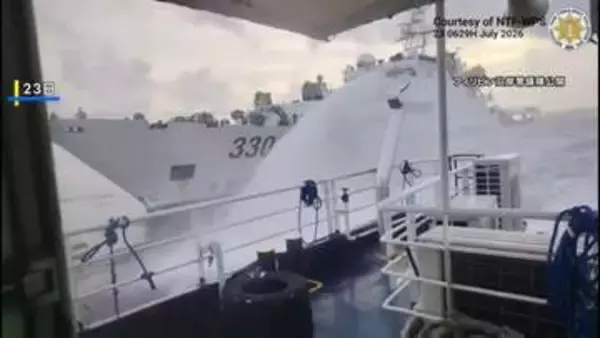 南シナ海で中国海警局がフィリピン船に“放水などの危険行為” フィリピン当局が非難