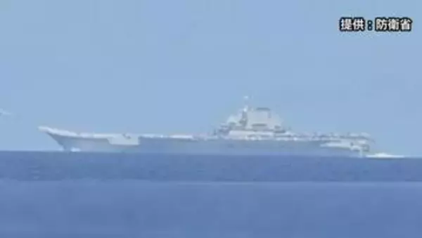 【速報】太平洋側海域で中国空母「遼寧」から複数の航空機が発着艦　中国の最新鋭艦艇とともに航行