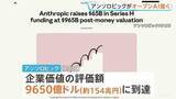 「米・AI企業アンソロピック 企業価値の評価額が約154兆円に 「チャットGPT」手掛けるオープンAI上回る」の画像1