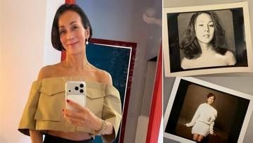 【 中村江里子 】30代初めの〝ポラ〟公開「昔も今もずーっとお美しい」　実家の片付け中に発掘 「ファッション撮影って楽しかったなぁ」