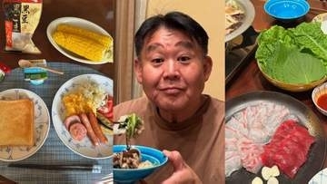 【 花田虎上 】　妻手作りの朝食に「妻の作ってくれたご飯久しぶり」と歓喜　夕食は“韓国風刺身”や具だくさん鍋を堪能