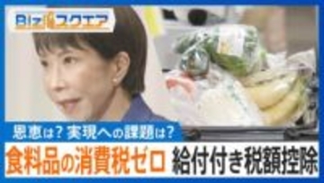 「食料品の消費税ゼロ」と「給付付き税額控除」には“恩恵ばらつき”や“不平等”の懸念も？【Bizスクエア】