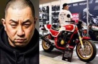 【 レイザーラモンRG 】　愛車のバイクと２ショット　「特攻の拓 "真嶋夏生"さんの　"爆音スペシャル"CB1100RB1風のCB1100」