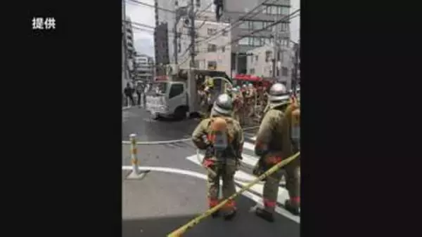 東京・渋谷区の路上でキッチンカーから出火 3人が病院に搬送も命に別状なし