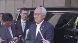 「混乱の福岡県議会 蔵内勇夫議長「きょう議員を辞職する」東京で取材に応じる 辞職理由は述べず」の画像1