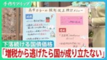 下落続ける国債価格... 税制改正で税収減の穴埋めは?「増税から政治家が逃げたら国が成り立たない」【サンデーモーニング】