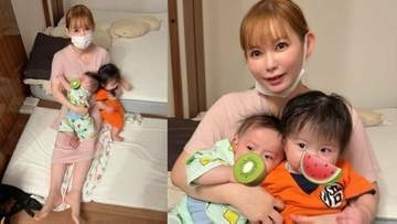 【 中川翔子 】「双子をぎゅーっと、大変だけど幸せ時間」子育ての苦楽を綴る