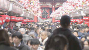 【速報】外国人入国者数 初の4000万人突破 2年連続過去最多更新も…中国籍の新規入国者数は12月に半減 「台湾有事発言」が影響か