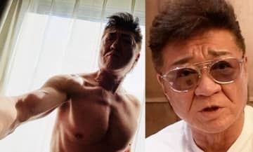 【 小沢仁志 】６３歳の肉体美　鍛え上げられた　上半身ショットを公開　「たまには、上下でw」