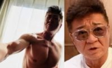 【 小沢仁志 】６３歳の肉体美　鍛え上げられた　上半身ショットを公開　「たまには、上下でw」