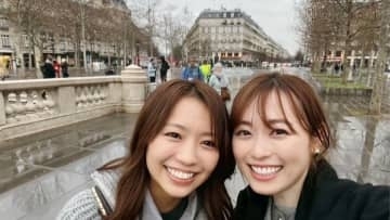 【 大原優乃 】　福原遥とパリ旅行　思い出ショット公開　「沢山笑って、食べて、観光して。心が満たされた時間でした」