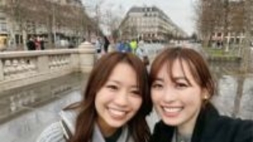 【 大原優乃 】　福原遥とパリ旅行　思い出ショット公開　「沢山笑って、食べて、観光して。心が満たされた時間でした」