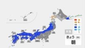 雨のクリスマス　夜は雪に変わるところも　金曜日は大雪や猛吹雪のおそれ　西日本の平地でも雪に
