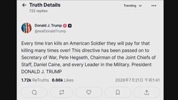 トランプ大統領　米兵殺害なら「何倍もの代償を支払う」イランに警告
