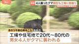 「福島市で4人襲ったクマ“丸1日”たった現在も工場内に　建物内に引火性のものがあり麻酔銃などで捕獲試みる」の画像1