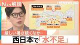 「「水不足」西日本では先月から降水量が少ない状態、取水制限の地域も…各地のダムの貯水率【Nスタ解説】」の画像1