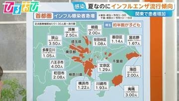 夏なのに「インフルエンザ」関東で増加傾向　ワクチンの“空白期間”予防が重要【ひるおび】