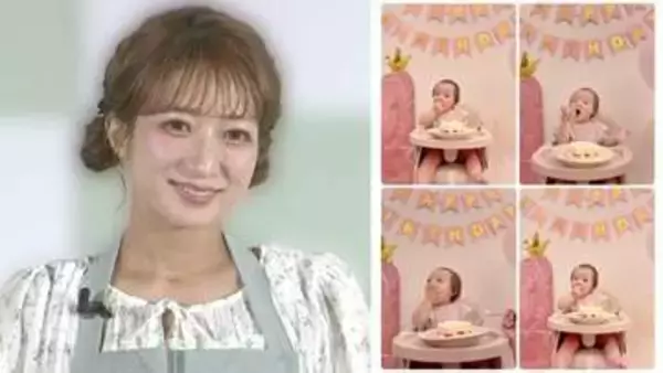 【 辻希美 】第5子・夢空ちゃんが1歳に「あの出産から1年……本当に早すぎます」　手や口元がクリームだらけでケーキ頬張る姿も